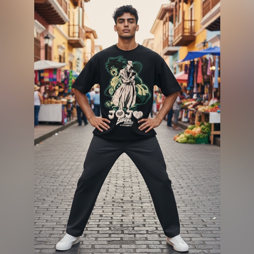 Jotaro Graphic Tee JoJo’s Bizarre Adventure Diamond is Unbreakable